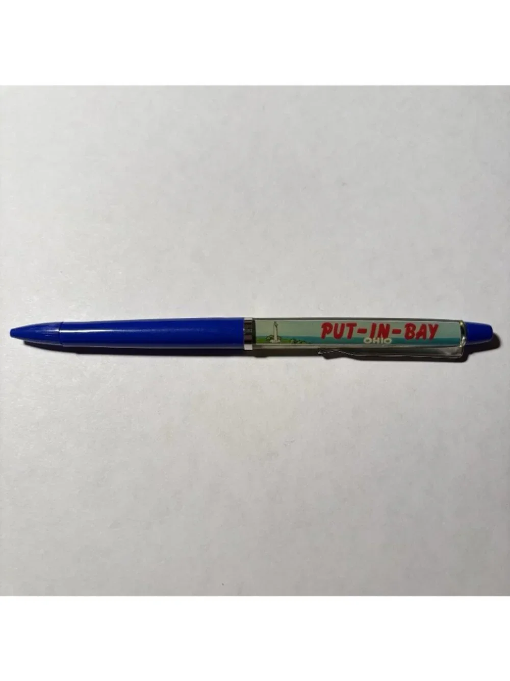 Put in Bay Ohio Floaty Pen Boat Moves by Island Lighthouse Vintage Souvenir